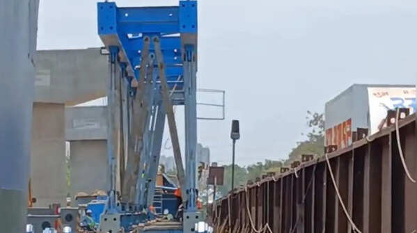 Heavy girder installation milestone