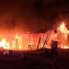 Article image for: Six shops in Tembhurni's market gutted in fire