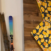 Abstract bright wooden block