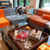 Bright layered Bohemian decor