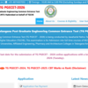 Article image for: TS PGECET 2026 hall ticket released at pgecet.tgche.ac.in: Direct link to download admit card here