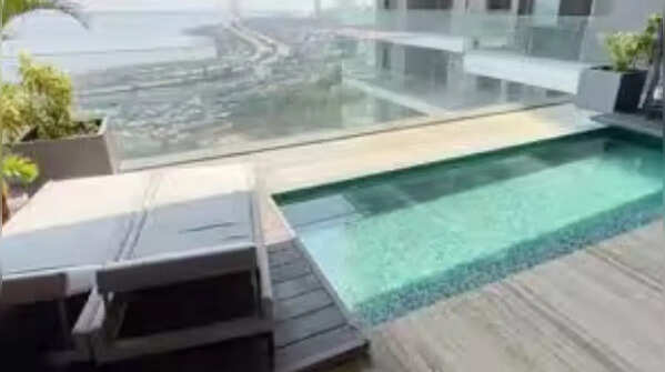 Lavish balconies with a private swimming pool