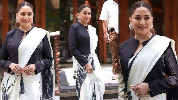 A saree look that felt classy with a corporate twist