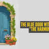 The blue floral door