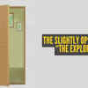 The cracked door