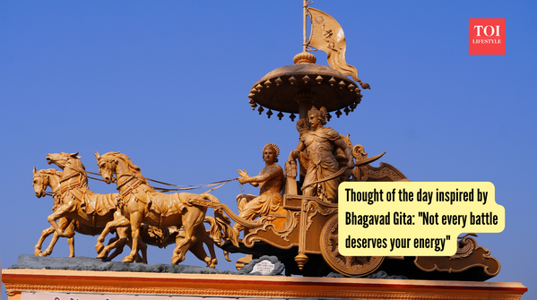 Thought of the day inspired by Bhagavad Gita Not every battle deserves your energy