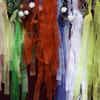 Use patchwork dupattas as accent walls