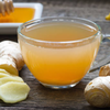 Warm lemon water with ginger