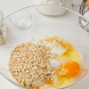 Savoury oats with egg