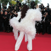 Article image for: But the real drama arrived with the feathered stole