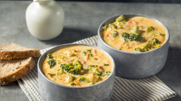 Cheddar broccoli soup