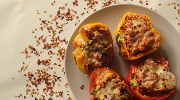Mozzarella and vegetable bake