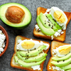 Cottage cheese toast with avocado