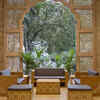 Add wooden furniture with Rajasthani design