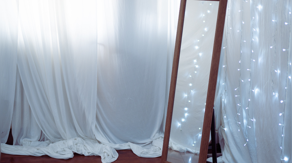 Create a dreamy effect with sheer curtains