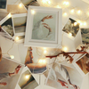 Outline photoframes or put in your creativity with polaroids
