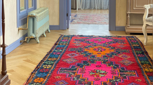 Stylish floor rugs add to the statement