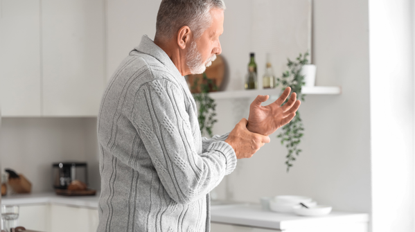 Who is more likely to experience hand tremors?