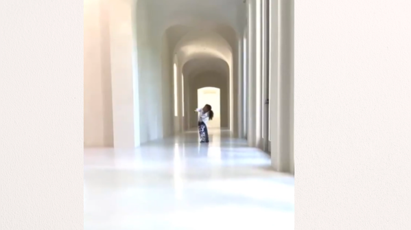 White arched corridors