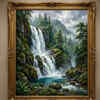 Waterfalls painting