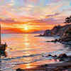 Sunrise painting