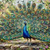 Peacock painting