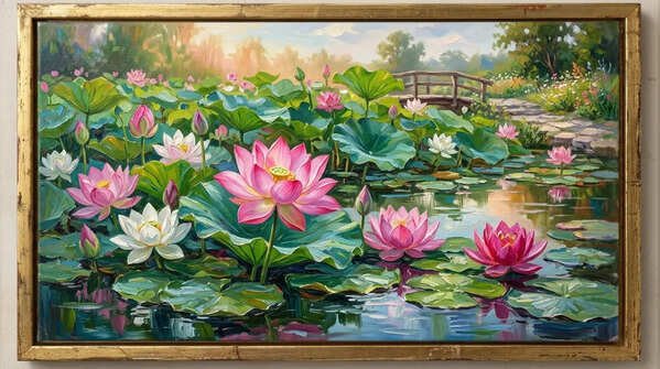 Lotus painting
