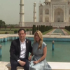 Rubio posed in front of the Taj Mahal with his wife