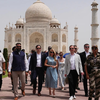 Article image for: Heavy security personnel accompanied them