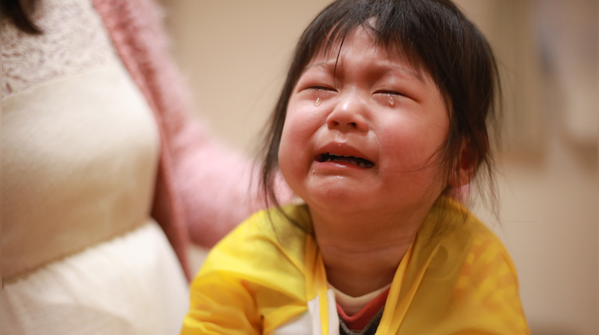 They cry in front of you without covering their face