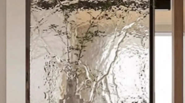 Stone textured glass