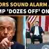 Article image for: Trump Mocked Online After ‘Dozing Off’ On Camera Ahead Of Walter Reed Check-Up | WATCH