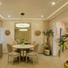 Article image for: Warm lighting lamp with a wooden base and translucent top