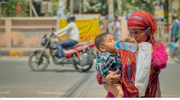 Rising heatwaves and dehydration risks in India