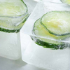 Cucumber ice cubes