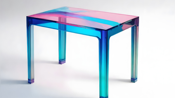 Use more of glass and acrylic tables