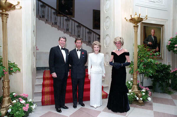 princess diana white house dress Princess Diana's Velvet Gown, Worn at White House Dinner, Hits Auction