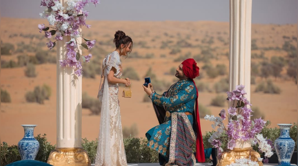 A Fairytale Proposal (and the Thigh-High Slit to Match)