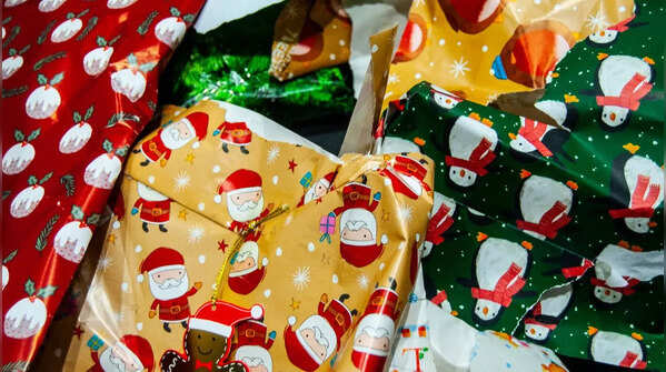 Extra gift bags and wrapping paper