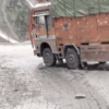 Article image for: Truck plunges into gorge after skidding off narrow road in Kashmir; driver escapes unhurt