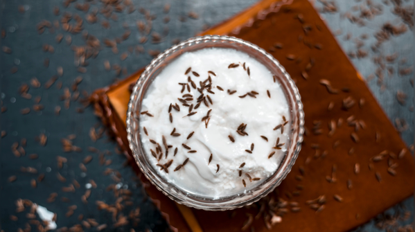 Curd and roasted cumin