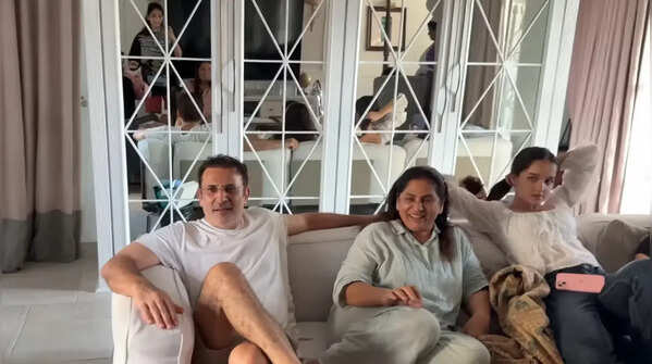 The family spent quality time together