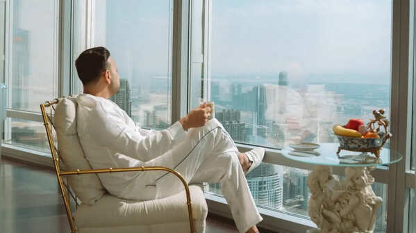 Stunning view from the Burj Khalifa residence