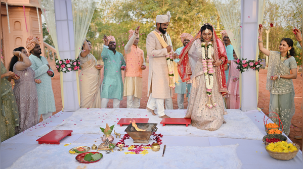 They kept the pre-wedding functions at home