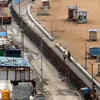 Metro infrastructure work visible in the Marina area