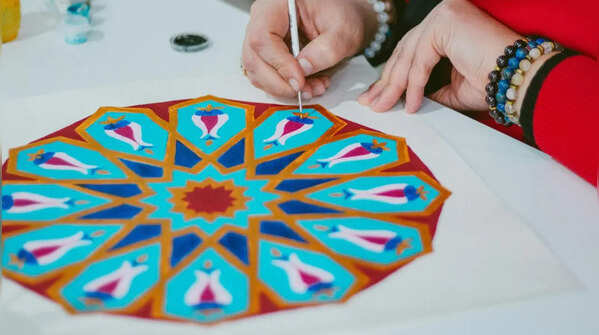 Intricate Geometry of Henna and Mandala
