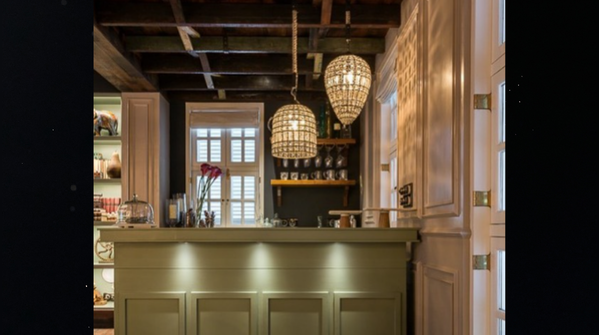 A modern indian himachali mountain lodge–inspired barplace