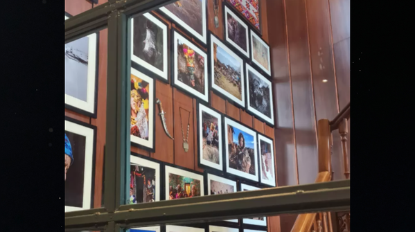 Dedicated photo wall with locals and indigenous touches
