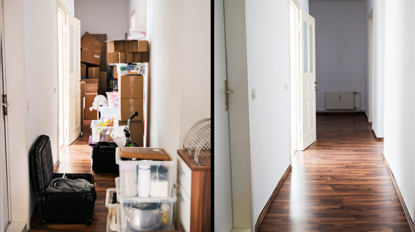Declutter well and use smart multi-purpose storage