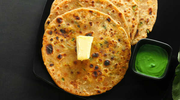Tofu and Pyaz Paratha